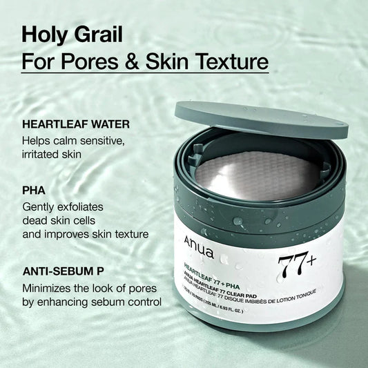 ANUA- Heartleaf Tonic Clear Pads.